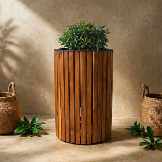 Wooden planters