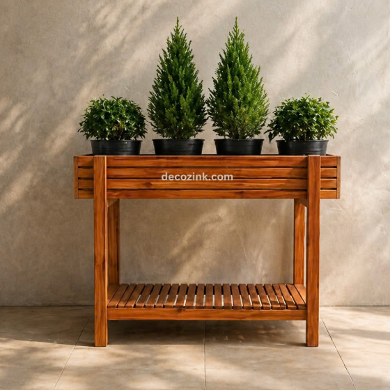 Wooden planters