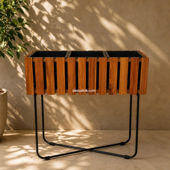 Wooden planters