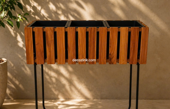 Wooden planters