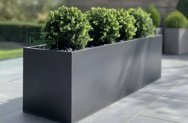 Matte grey planter