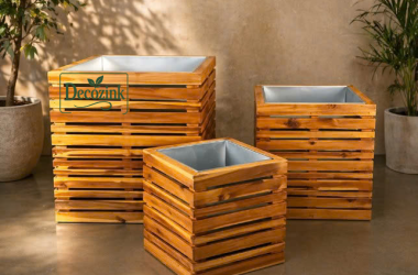 Wooden planters